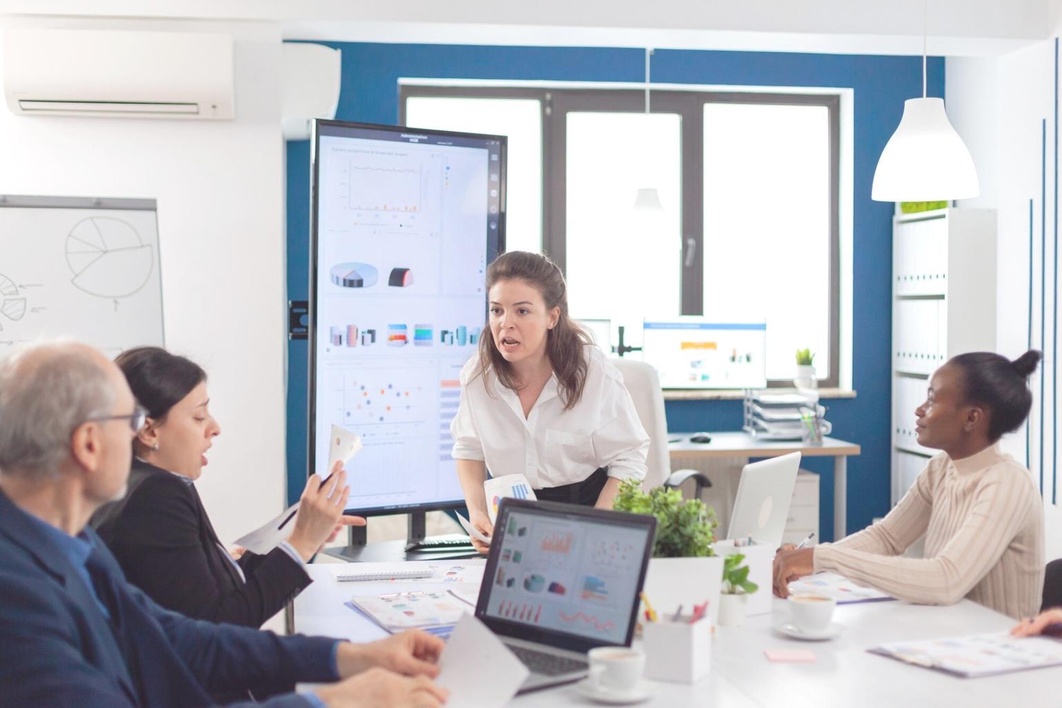 Financial planning documentation and business strategy review session